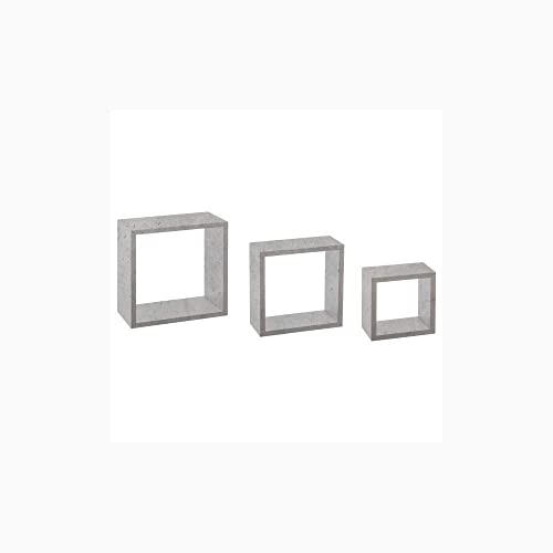 Kasahome Set 3 Mensole da Muro Parete in Legno MDF...