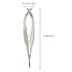 FOMIYES 8.5Cm Gebogene Mikrochirurgische Schere Aus Edelstahl Und, Rostfrei Und HitzebestäNdig, PräZisionswerkzeug FüR Augenoperationen Und SchöNheitschirurgie