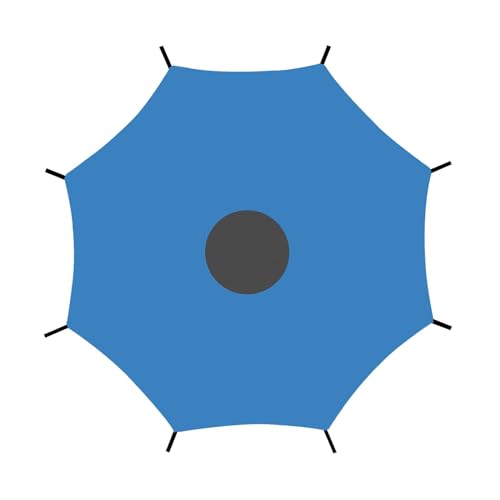 Funda de sombra para trampolín, toldo de trampolín Oxford impermeable, funda de protección anti-UV, toldo plegable para trampolines, apto para 8 postes, 12 pies y 14 pies para zona de juegos