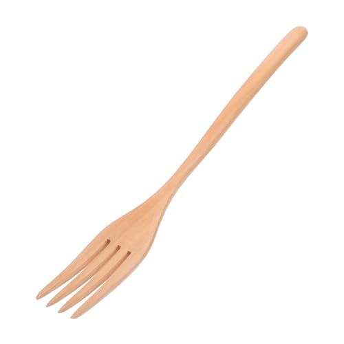 Mikinona Wooden Salad Fork Ergonomic Multi Use Cooking Utensil for Dining Lightweight Household Serving Tool Elegant Design for Various Occasions Easy to to Use