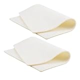 2Pcs Soft Flocking Sponge Bead Mat Rectangle Beading Mat Pad Bead Stringing Jewelry Making Work Crafting Mats for Beading, DIY Art Crafts and Jewelry Making Beading Supplies, 12.4X9.25inches, White