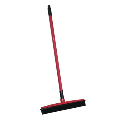 IWOWHERO Pet Hair Removal Broom Sweeper for Carpet Dog Hair Cleaning Broom Window Scraper Long Handle Mop