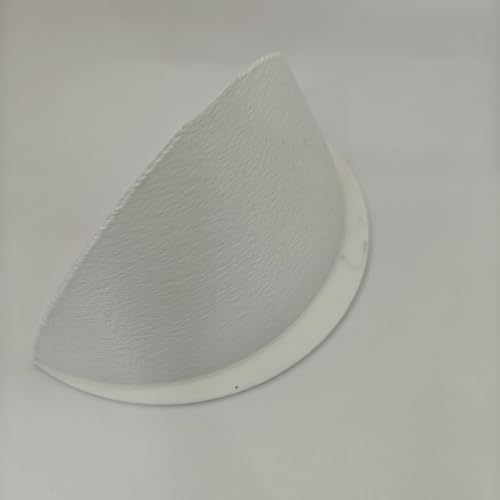 2 pack Recessed Lighting Half Shade Stick-on Easy Install white (White, 6 inch)