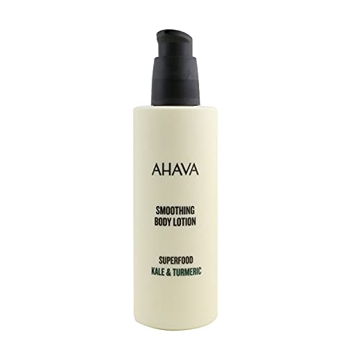 AHAVA Kale Turmeric with Dead Sea Minerals Anti Aging Body Lotion, for Dry Skin, Vegan, 8.5 fl. oz.