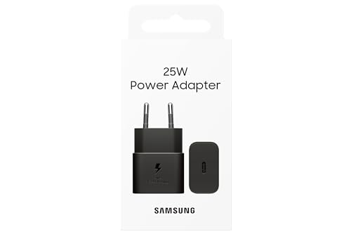 Samsung Schnellladeadapter, Energieeffizientes Ladegerät, USB-C, 25 Watt, Schwarz, EP-T2510N