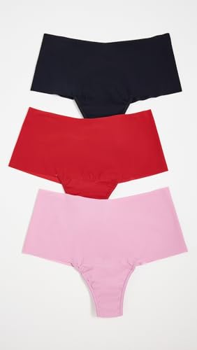 Image of hanky panky - BreatheSoft High Rise Thongs for Women | Microfibre Knit Underwear Panties, Lingerie | Sizes (XS-XL), 3 pack