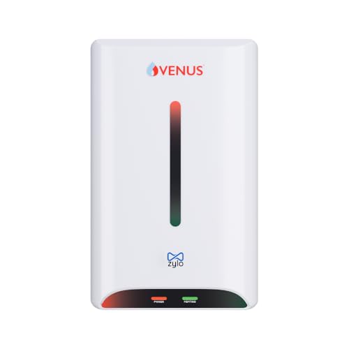VENUS ZYLO 3 Litre Instant water heater with 3kW copper element | Instant Geyser for Bathroom and Kitchen | Fast Heating | Compact & Durable | Auto Shut-Off | 5 Year Inner tank warranty.