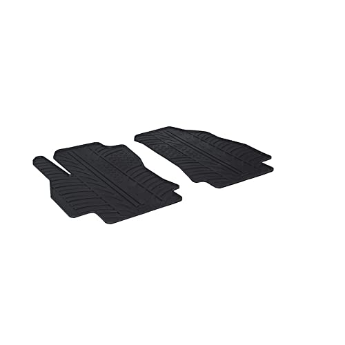 Rubber Car Mats GL 0923 Juego Alfombrilla De Goma con Clips de Montaje Perfi TK, 2 Piezas