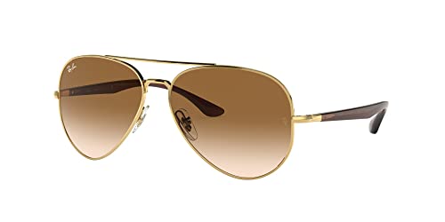 Ray-Ban RB3675 Sunglasses Bundle: RB 3675 001/51 Arista Clear Gradient Brown and Eyewear Cleaning Kit