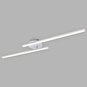 Briloner Leuchten LED plafondlamp, plafondlamp 2-lampen, 1.400 lumen, 3.000 Kelvin (warm wit), 18 Watt, aluminiumkleur, 782x120x61mm (LxBxH)
