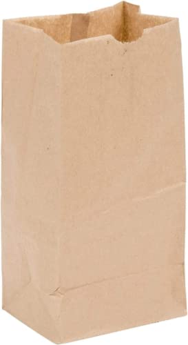 Brown Paper Bags - Strong & Durable for Food Storage 500ct (3lb 500ct)