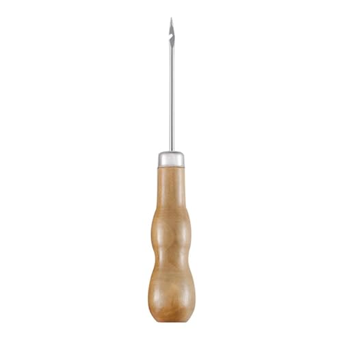 Image of Prabhas Designs AWL Stitching Needle with Wooden Handle for Leather, Canvas, Upholstery, DIY and Repair Work (1)