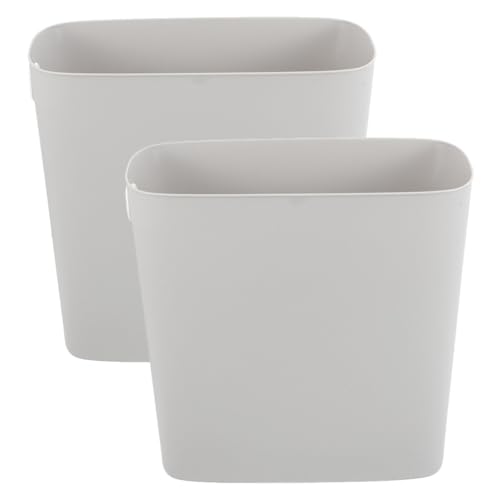 Caneca de basura 8L gris multipropósito para espacio estrecho