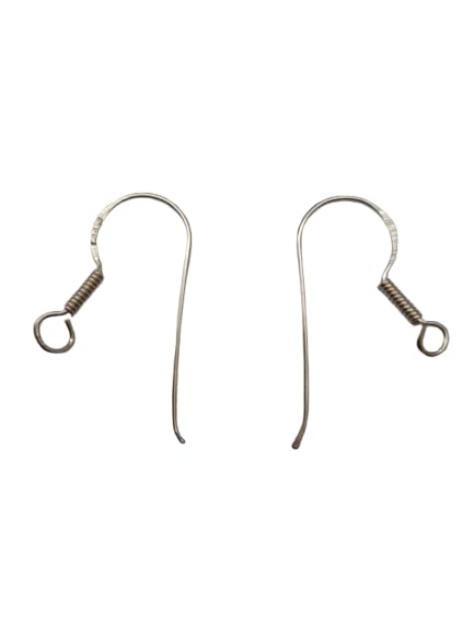 Fusionari 925 Pure Silver Earring Ear Wire Hooks Dangle Earring Thick | Earring Findings | Jewelry Findings | Beads I (2) 2