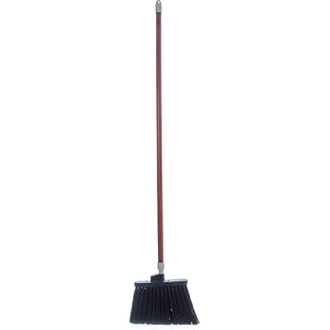 Carlisle 4108201 Sparta Duo-Sweep Flagged Angle Broom with Fiberglass Handle, 54" Length, Brown (Pack of 12) Cover