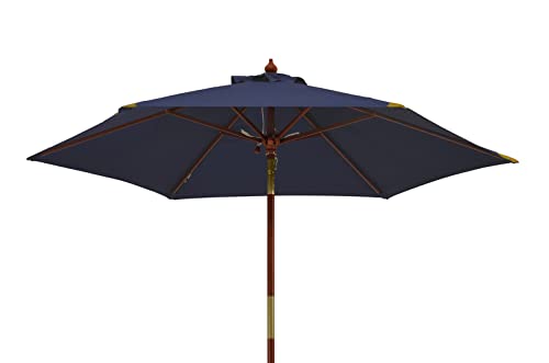 Kai Wiechmann Sonnenschirm 240 cm blau kippbar Windauslass UV-Schutz 50