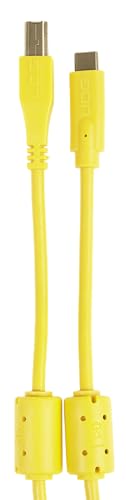 UDG Ultimate USB Cable - USB 2.0 C-B - High-Speed, Audio Optimized - Yellow, Straight, 4.9 ft (U96001YL)