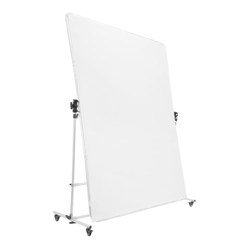 Image of 4.9FT x 6.6FT Photography Light Diffuser with Wheels, 270-360 Degree Rotatable Frame and 4.9-9.8 Feet Height Adjustable Support Stand, Polyester White Scrim Diffuser for Photo Video Shooting