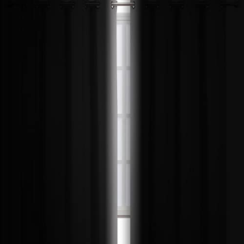 Image of LEMOMO Light Grey Thermal Blackout Curtains /42 x 72 Inch /Set of 2 Panels Room Darkening Curtains for Bedroom