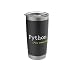 Python Print Coder HTML Coding Programmer Gift Stainless Steel Insulated Tumbler