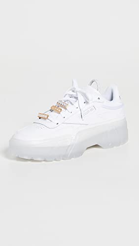 Reebok Women's x Cardi B Club C Sneakers, White, 7.5 Medium US2