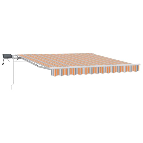 Genérico Toldo Retráctil Manual Multicolor 300 x 250 cm Tela y Acero,Casa y jardín,Jardín,Artículos de Exterior,Toldos,Multicolor,19.02 kg,3329998