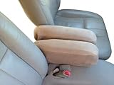 Auto Console Covers- Fits The Mercury Grand Marquis 1998-2011 Fold Down Armrest Covers Fleece Fabric-1 Pair (XXL) Tan