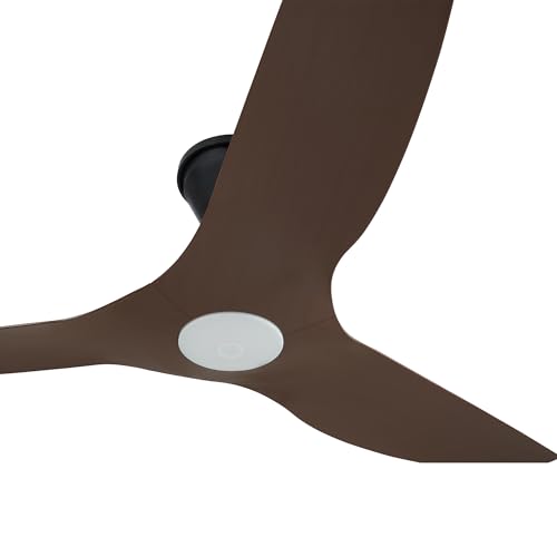 Image of Big Ass Fans Haiku Coastal 52 inch Smart Outdoor Ceiling Fan with Remote for Indoor & Covered Patio, Coastal-Rated, Corrosion-Resistant, Cocoa /Black