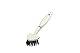 KitchenCraft Natural Elements Öko-Topfbürste, aus recyceltem Plastik, mit flexiblen Strohborsten, dreieckiger Kopf, Grau, 22cm