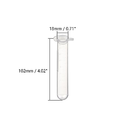 Image of Othmro 100Pcs 15ml Plastic Lab Centrifuge Tubes 4.25inchx4.01inch Vial Test Tube Sample Storage Container Liquid Centrifuge Tube Round Bottom with Snap Cap for Beads Yeast Specimen Sample Laboratory