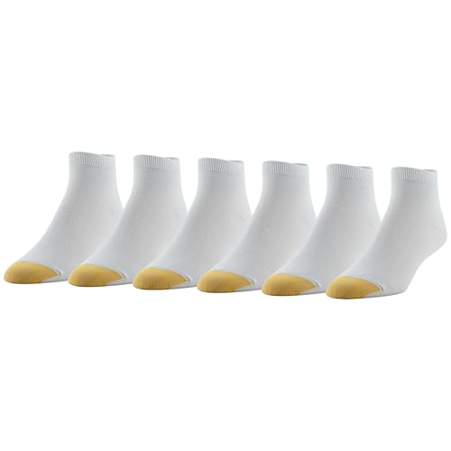 Gold Toe Women's Flat Knit Quarter Socks, 6-Pairs