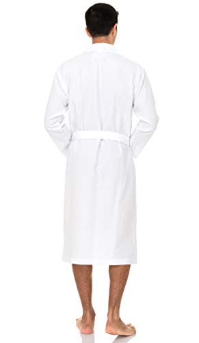 TowelSelections Mens Robe, Waffle Spa Bathrobe, Soft Kimono Bath Robe2
