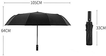 Automatic Umbrella 1Pcs Automatic Open Rain Umbrella,Black, Blue, Red,Lightweight Waterproof Folding Umbrella,Size:41in X25in.12 Ribs Umbrella (Black 41in x25in)