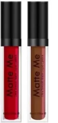 LIFE COSMETICS Sensational Red & Maroon Liquid Matte Lipstick (Red & Maroon, 12 ml)