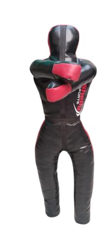 Shelly - Chupete de agarre para adultos BJJ Judo Wrestling posición de pie brasileño JIU Jitsu MMA Sparring entrenamiento de defensa personal MMA maniquí – sin relleno – 170 cm (rojo)