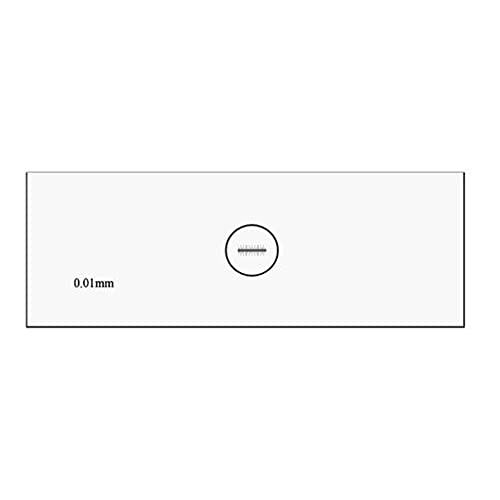 Laxco MP-SM102-C Stage Micrometer, 2 mm Ruled with 0.01 mm Divisions, NIST Certificate