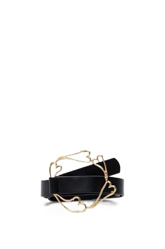 BELT_ZALIO HEARTS_LEATHER, 2000 BLACK, U
