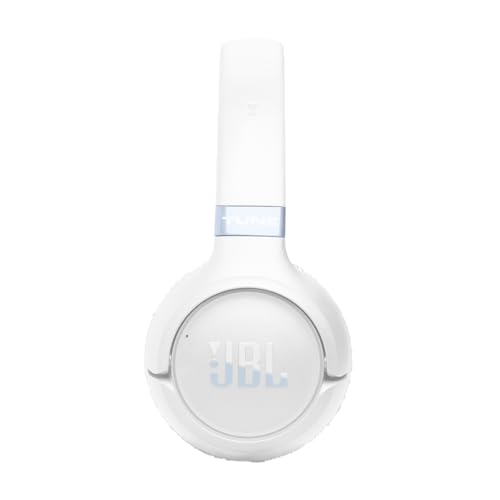 Image of JBL Tune 680NC Wireless On-Ear Headphones with Noise Cancelling - White | Bluetooth 6.0, Smart Ambient, up to 76 hours battery life, Google Fast Pair, Microsoft Swift Pair and Hi-Res Audio
