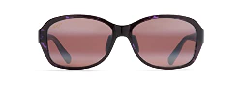 Maui Jim Women's Koki Beach Polarized Fashion Sunglasses, Purple Tortoise/Maui Rose, Medium + 0