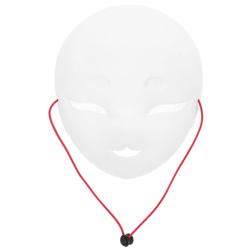 Masque de renard vierge non peint pour créer son propre look de fête