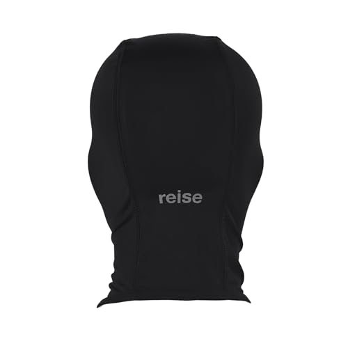Image of Reise 4-Way Stretch Haut Balaclava for Bikers| Ergonomic Cut Moisture Wicking 100% Breathable Fabric Black