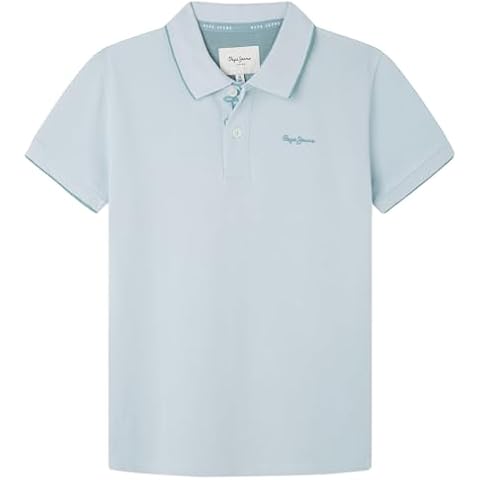 Pepe Jeans Boy's Thor Polo Shirt, Blue Cover
