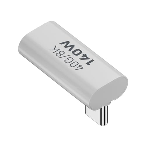QMQJIA UsbC Type C Adapter 140W 40G Male Female Converter Video with 8K60hz Resolution