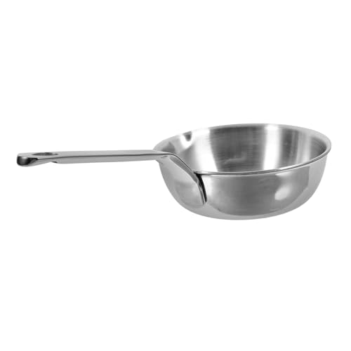 LIFKOME Sartén Inoxidable Huevos y Tortillas Sartén Antiadherente Plano para Cocción Uniforme y Saludable Casa