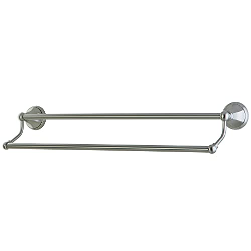 Kingston Brass BA481318SN Metropolitan Dual Towel Bar, 18-inch length, Brushed Nickel