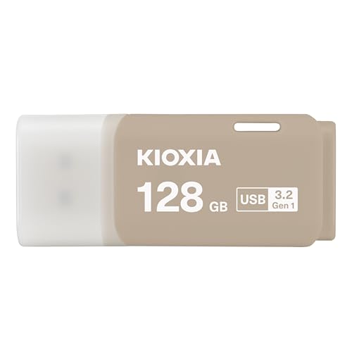 Image of KIOXIA Former Toshiba Memory U301 128GB USB 3.2 Gen 1 Flash Drive - High-Speed, Compact, with 5 Years Warranty (Warm Gray) Made in Japan