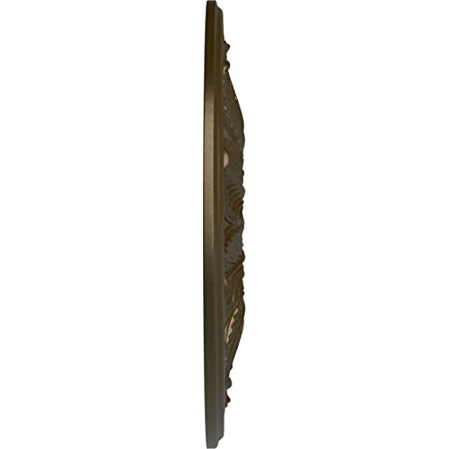 Image of Ekena Millwork CM22BOBRS 22 5 /8 OD x 1 3 /4 P Bordeaux Ceiling Medallion (fits Canopies up to 3 1 /4), Brass