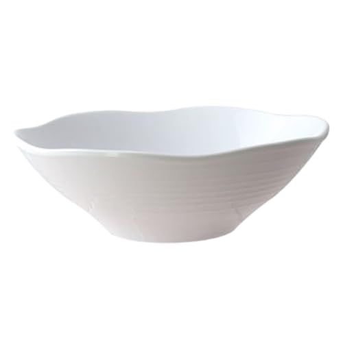 FSE 39093WT Soup Bowl, 45 oz., 9" x 3", Break-Resistant, Dishwasher Safe, BPA Free, Melamine, Classic, White, NSF, Pack of 12