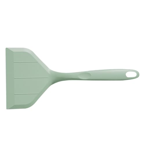 LABRIMP シリコン製耐熱ワイドスパチュラ 卵焼き パンケーキ対応 滑り止め調理用 多機能キッチンツール グリーン