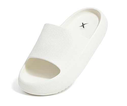 Image of Kraasa Cloudfoam Pillow Slippers for Men Non Slip Quick Drying Shower Slides Bathroom Sandals | Ultra Cushion | Thick Sole